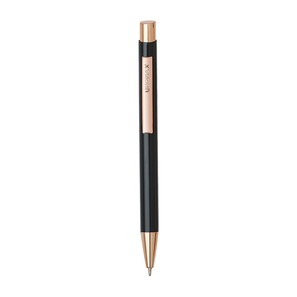 Unomax Richmond Ball Pen | Ink Colour - Blue showcasing its sleek design and durable metal construction.
