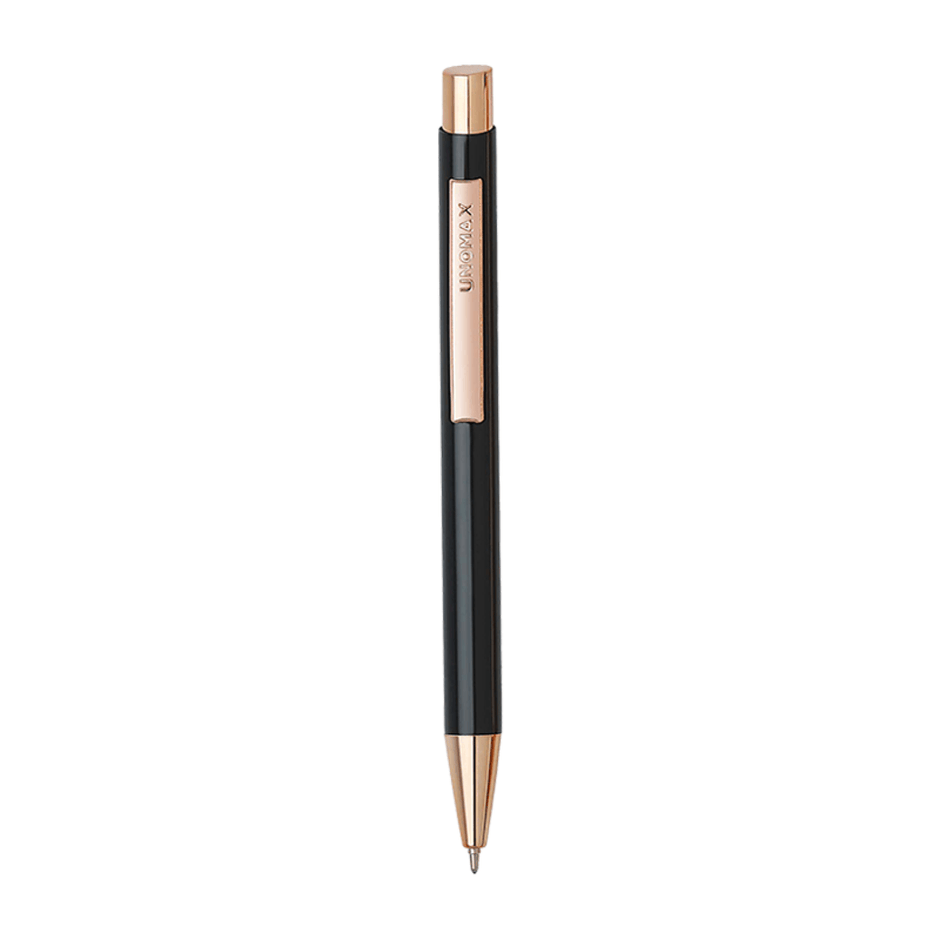 Unomax Richmond Ball Pen | Ink Colour - Blue showcasing its sleek design and durable metal construction.