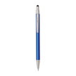 Unomax Stylus Ball Pen | Ink Colour - Blue displayed with a sleek blue body and chrome accents.