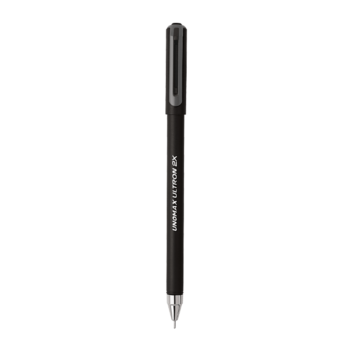 Unomax Ultron 2X Ball Pen | Ink Colour - Blue, Black, Green and Red in black finish