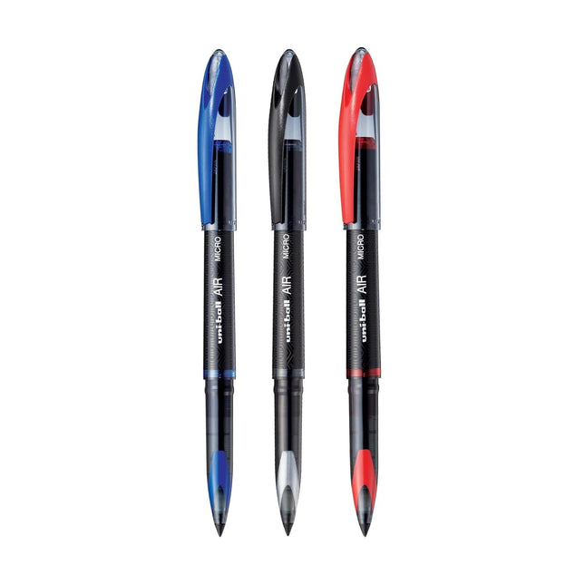 Uni-Ball Air Micro 188M 0.5MM Roller Ball Pen | Ink Colour - Blue, Black and Red