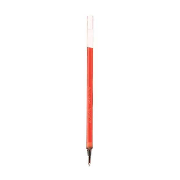 Uni-Ball UMR-10 1.0 Gel Refill in Red for smooth writing and fade-proof performance.
