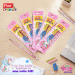 Flair Creative Unicorn Pencil 20 Kit | Stationery Kit of 3 Items featuring colorful unicorn-themed stationery on a desk.