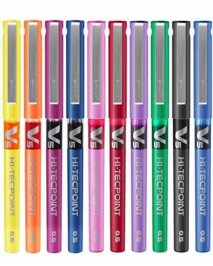 Pilot Hi-Tecpoint V5 0.5mm Extra Fine Point Pure Liquid Ink Roller Ball Pen