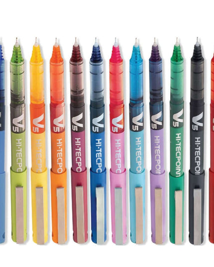 Pilot Hi-Tecpoint V5 0.5mm Extra Fine Point Pure Liquid Ink Roller Ball Pen