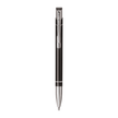 Unomax Valentino Ball Pen | Ink Colour - Blue - sleek black metal body with chrome details and retractable tip.
