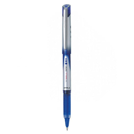 Pilot V Ball Grip 1.0mm Roller Ball Pen in blue; ergonomic grip for smooth, precise writing.
