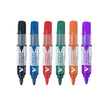 Pilot V Board Master Medium Bullet Tip White Board Marker with Replacable Tip & Ink Cartridge in assorted colors.