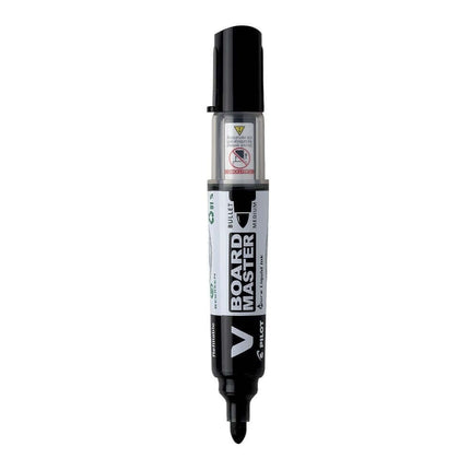 Pilot V Board Master Medium Bullet Tip White Board Marker with Replacable Tip & Ink Cartridge