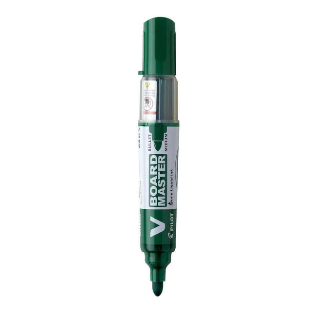 Pilot V Board Master Medium Bullet Tip White Board Marker with Replacable Tip & Ink Cartridge