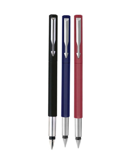 Parker Vector Standard Calligraphy Fountain Pen, 7 Pieces Set