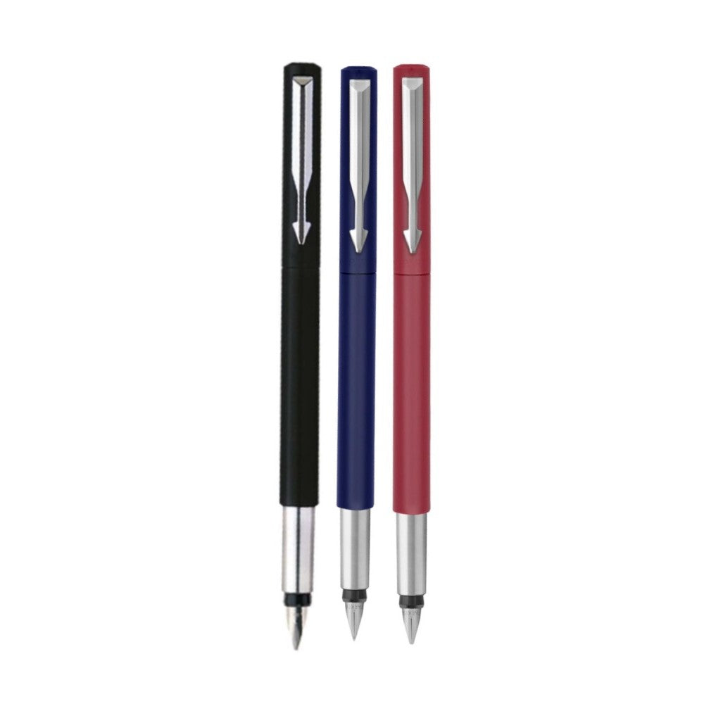Parker Vector Standard Calligraphy Fountain Pen, 7 Pieces Set
