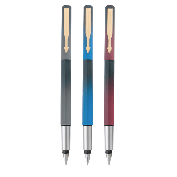 Parker Vector Standard Fusion Fountain Pen Gold Trim | Includes Converter and Cartridge