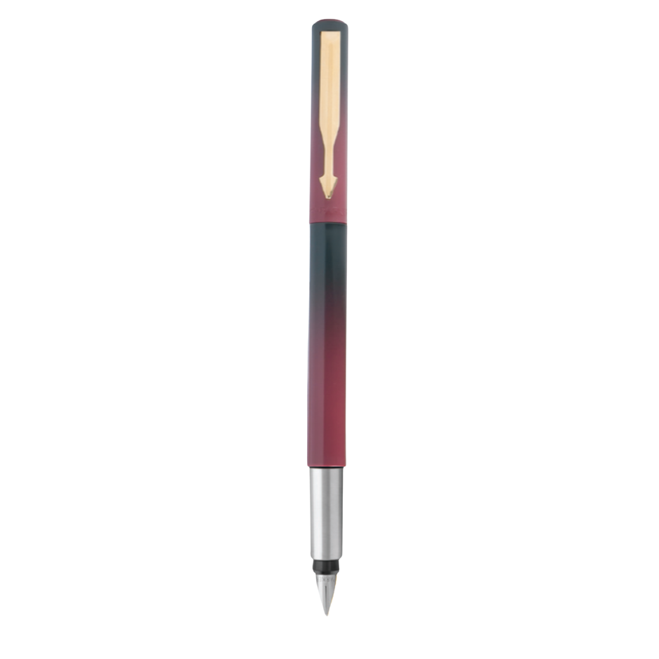Parker Vector Standard Fusion Fountain Pen Gold Trim | Includes Converter and Cartridge