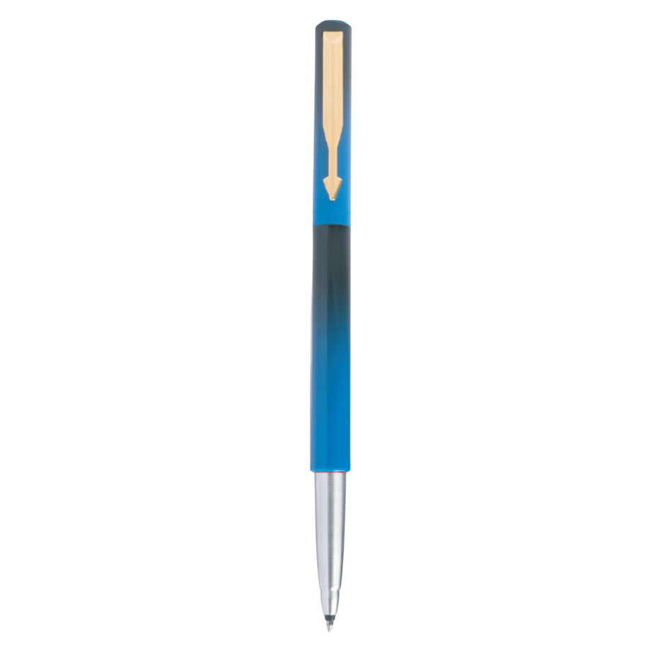 Parker Vector Standard Fusion Roller Ball Pen Gold Trim | Ink Colour - Blue
