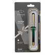 Parker Vector Steel Fusion Roller Ball Pen Gold Trim | Ink Colour - Blue