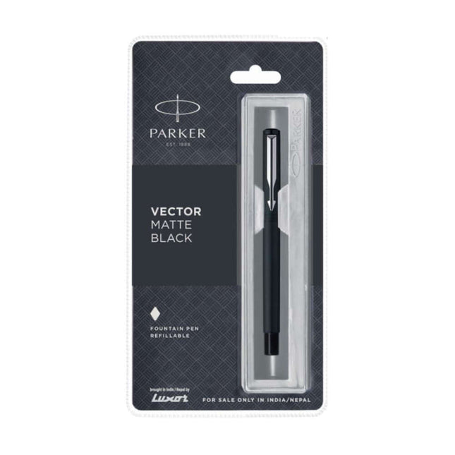 Parker Vector Fountain Pen with Quink Converter