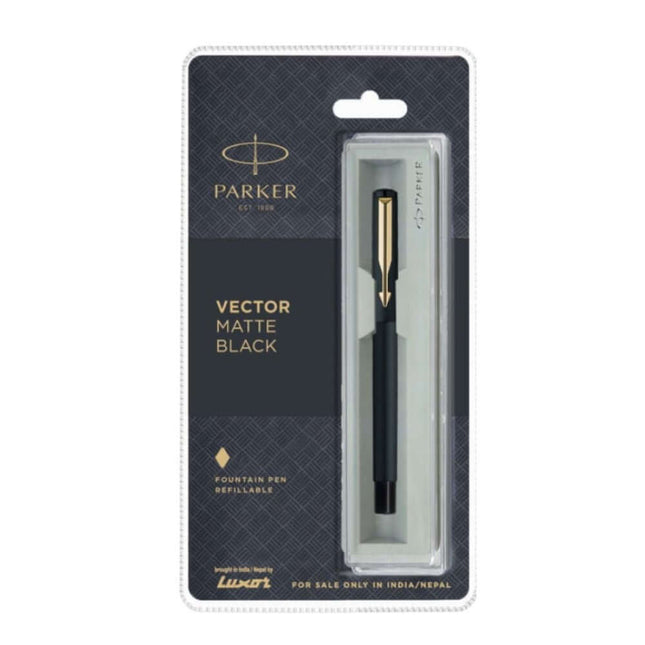 Parker Vector Fountain Pen with Quink Converter
