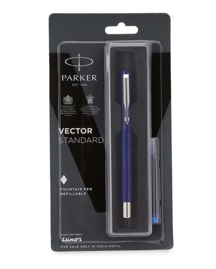 Parker Vector Standard Fountain Pen with Quink Cartridge