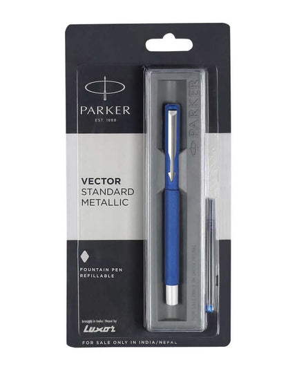 Parker Vector Standard Fountain Pen with Quink Cartridge