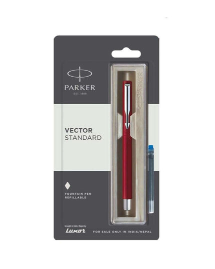 Parker Vector Standard Fountain Pen with Quink Cartridge