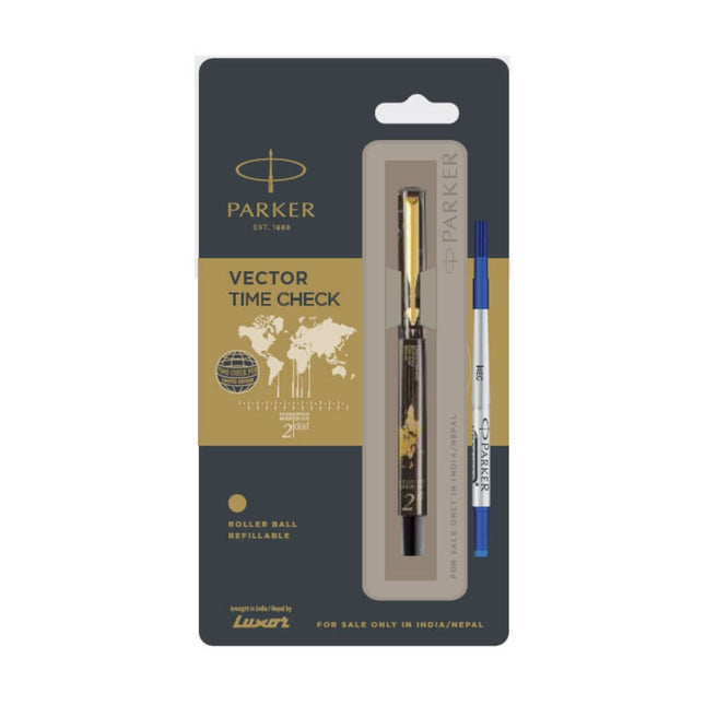 Parker Vector Timecheck GT Roller Ball Pen | Ink Colour - Blue