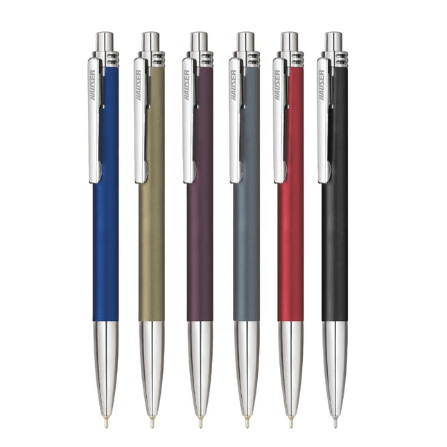 Hauser Vesta Ball Pen | Ink Colour - Blue and other color options displayed together.