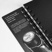 Parker Premium Wiro Note Book Silver with Blue Tabs | 4 Subject | Size - 10.8cm x 14cm open showing quote