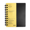 Parker Premium Wiro Note Book Gold | Single Subject | Size - 10.8cm x 14cm, wirebound notebook with premium features.