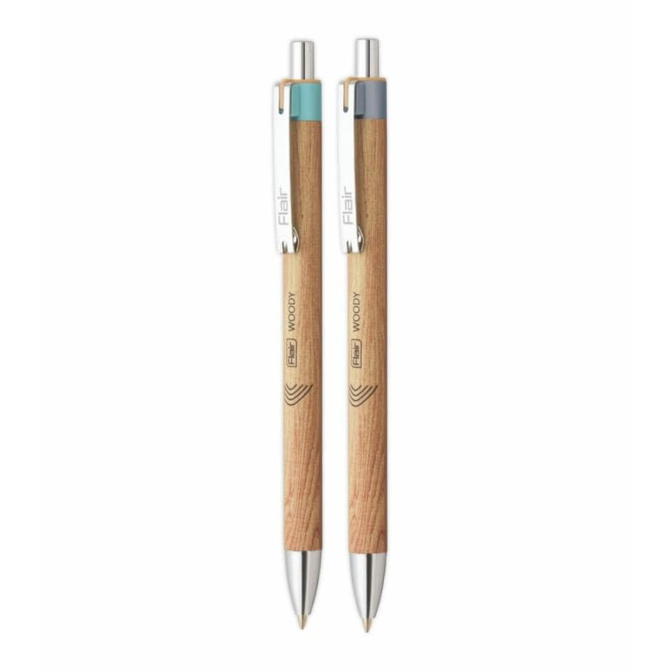 Flair Woody Cliq Ball Pen | Ink Colour - Blue and Black
