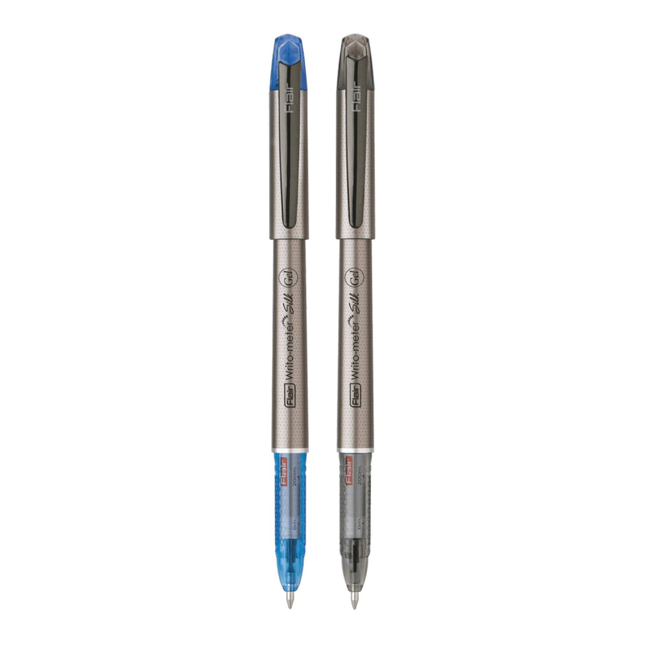 Flair Writometer Silk Gel Pen | Ink Colour - Blue and Black
