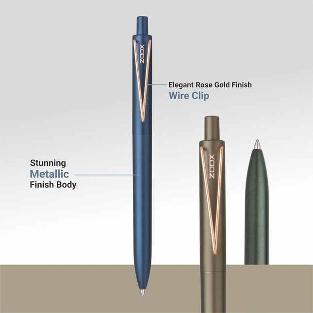 Zoox X7 Retractable Roller Gel Pen | Ink Colour - Blue
