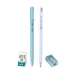 Hauser Artz XO Mini Kit | Stationery Kit of 4 Assorted Items featuring pens, pencils, eraser, and sharpener.