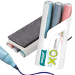 Hauser Artz XO Magnetic Whiteboard Duster Marker Set | Set of 3 Markers & 1 Duster with vibrant colors and magnetic duster.