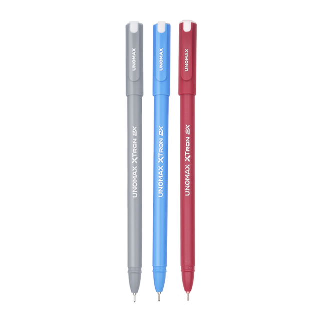 Unomax XTron 2X Ball Pen | Ink Colour - Blue, Black and Red
