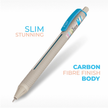 Flair Yolo Clicker Ball Pen | Pack of 50 | Ink Colour - Blue, Black and Red