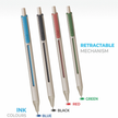 Flair Yolo Clicker Ball Pen | Pack of 50 | Ink Colour - Blue, Black and Red