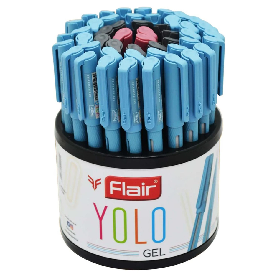 Flair Yolo Gel Pen | Ink Colour - Blue, Black and Red
