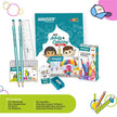Hauser Artz Yung Artist Kit | Stationery Kit of 8 Assorted Items with activity book and colorful stationery.