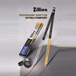 DOMS Zillion Extra Dark Pencils | Includes Eraser and Sharpener with ergonomic grip for comfort and precision