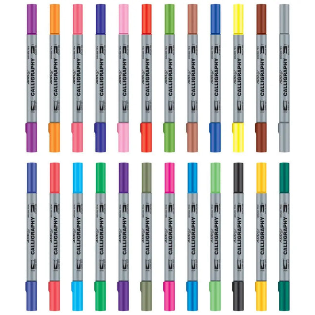 Add Gel Calligraphy Twin Tip Brush Pen Set - Brush Pens