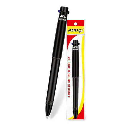 Add Gel Double - Dual Ink Ball Pen - Black - Ball Pens