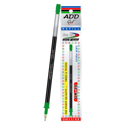 Add Gel GR-20 Gel Pen Refill - Green - Refills