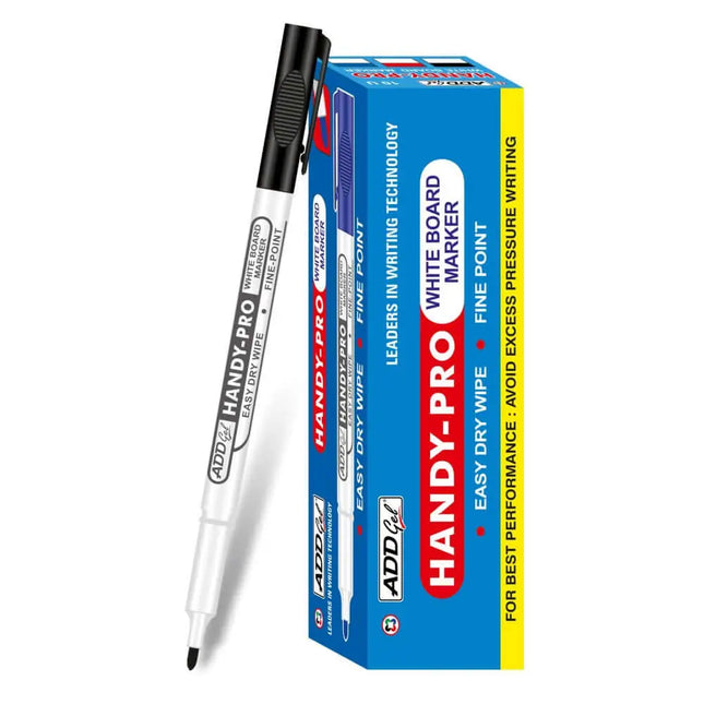 Add Gel Handy Pro White Board Marker - Black - White Board Marker