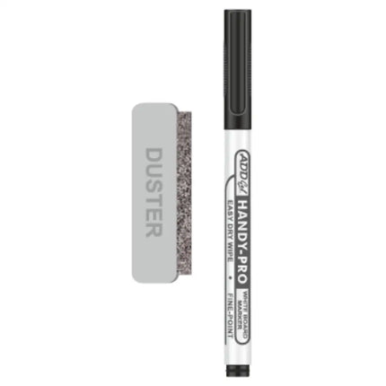 Add Gel Handy Pro White Board Marker Black with Duster - White Board Marker