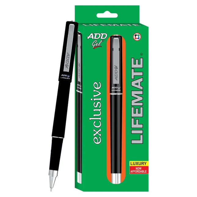 Add Gel Lifemate Gel Pen - Black - Gel Pens