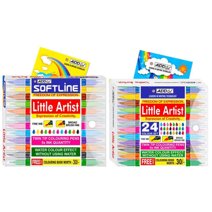 Add Gel Little Artist Colouring Pen - Twin Tip Brush Pen - Brush Pens