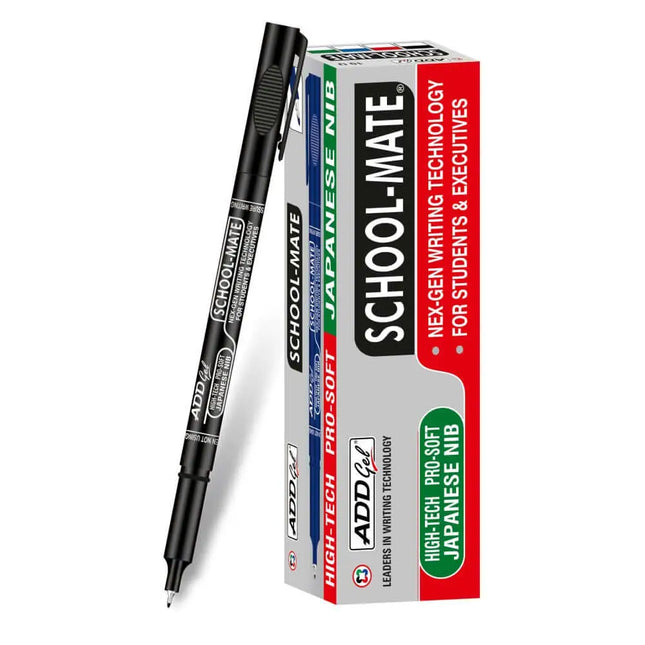 Add Gel School-Mate Fine Writer Pen - Black - Fineliners