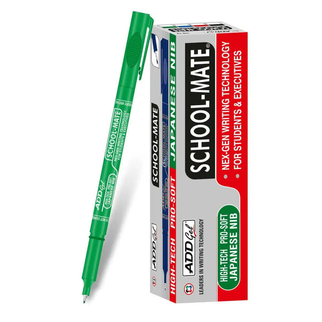 Add Gel School-Mate Fine Writer Pen - Green - Fineliners