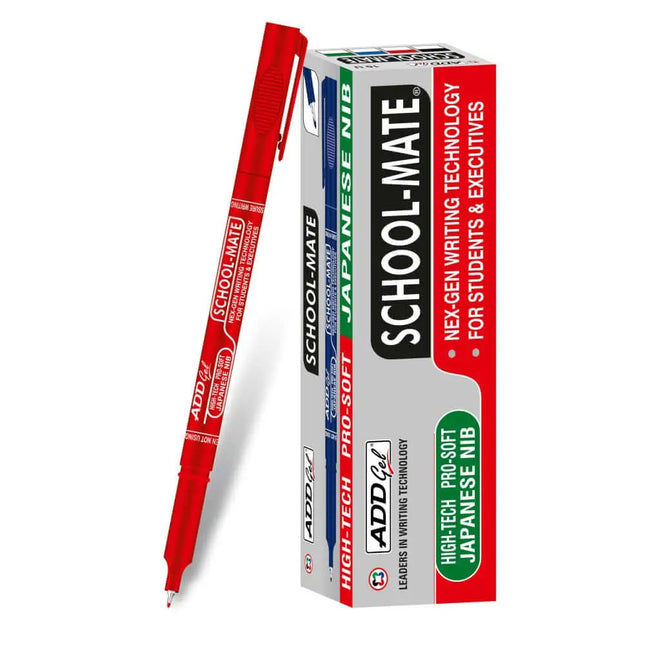 Add Gel School-Mate Fine Writer Pen - Red - Fineliners